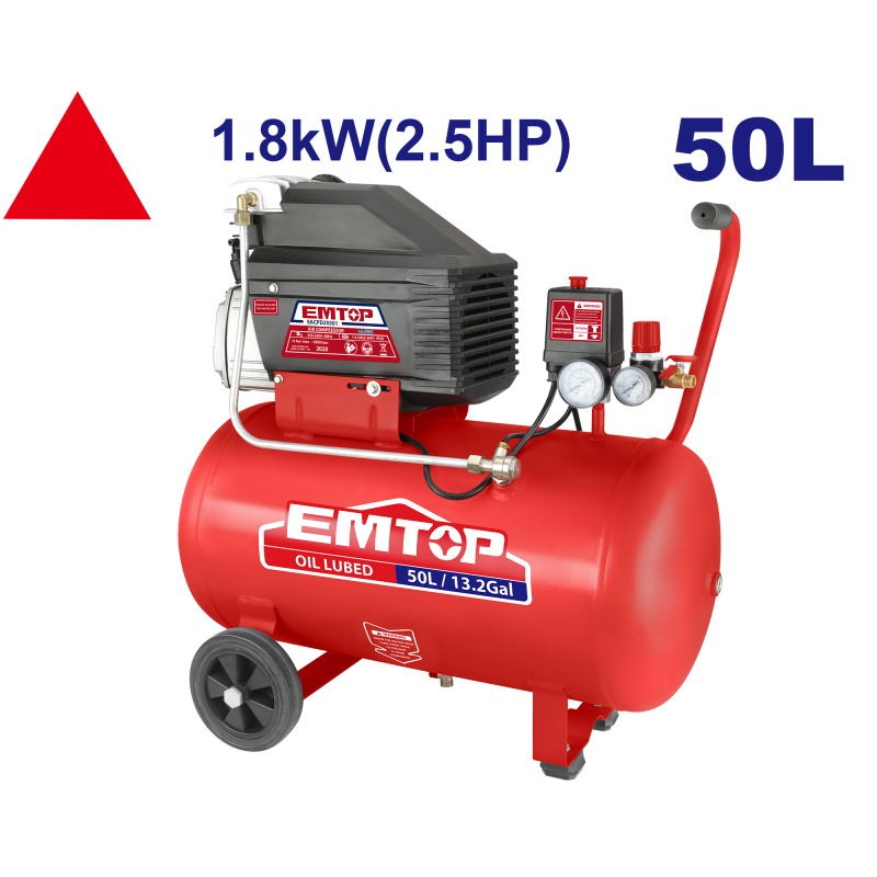 Compresor de aer 50L, 1.8kW (2.5HP) - EACPD25501, EMTOP