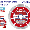 Disc Turbo diamantat 230mm, taiere umeda uscata, lama 10 mm - EDDC012302, EMTOP