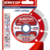 Disc diamantat taiere uscata umeda, 125mm - EDDC011252, EMTOP