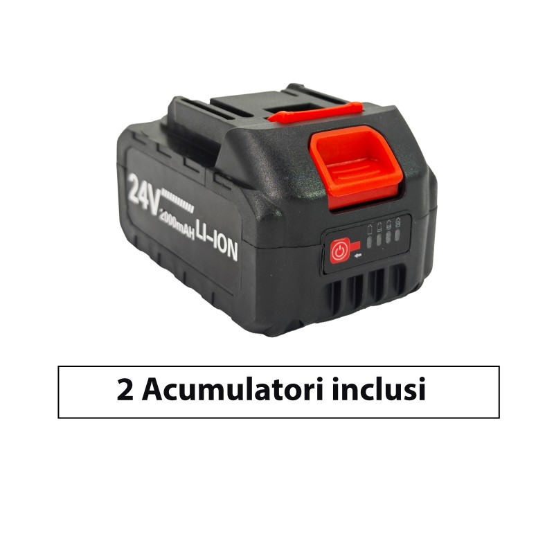 Drujba cu acumulator DDT-CRISTAL, 24 V, 2 Ah, lama de 35 cm, ungere automata, Model nou