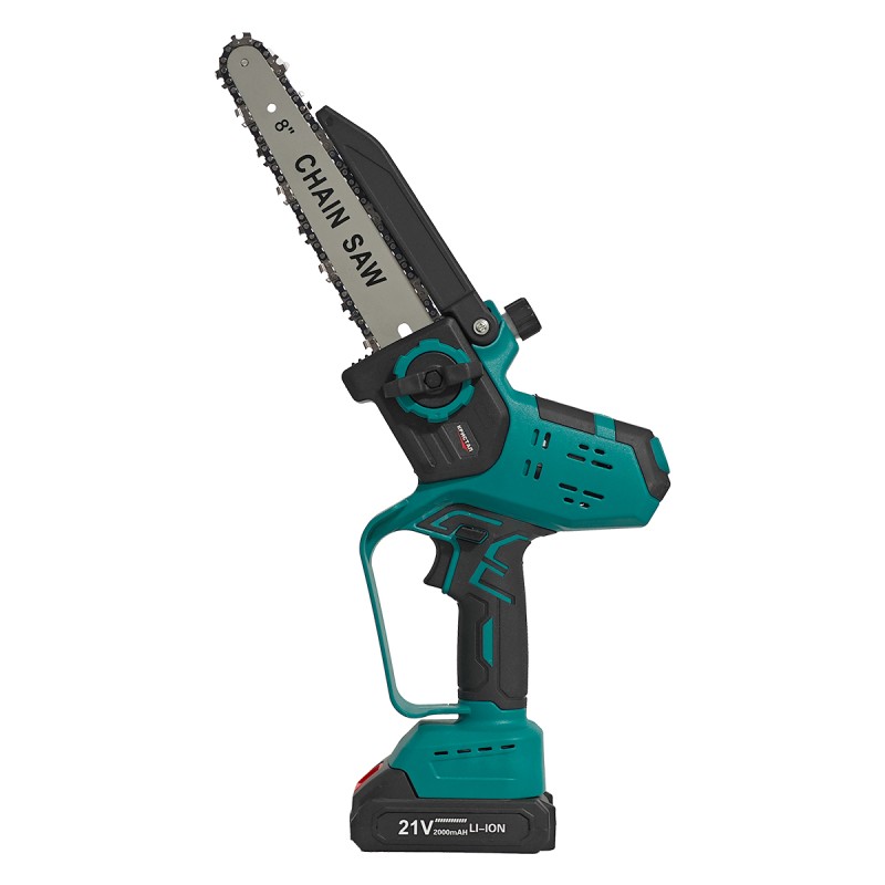 Drujba  mini fierastrau  cu acumulator DDT-CRISTAL, Indicator procentaj baterie, sistem de ungere automat, Lama+Lant 8