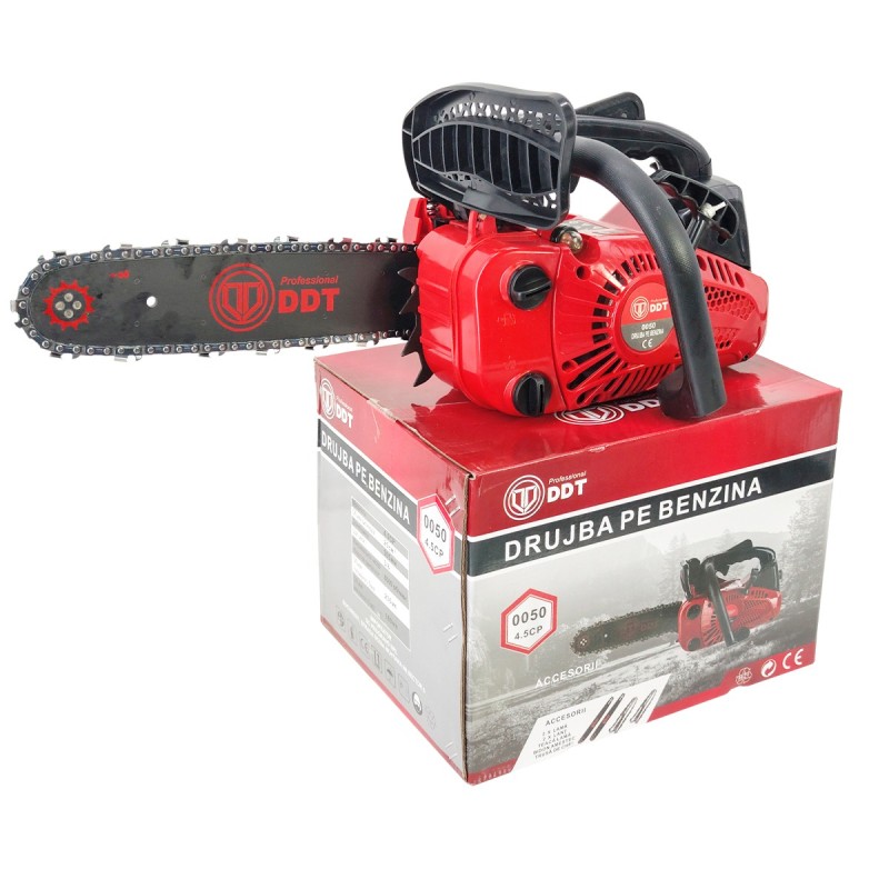 Drujba de constructii pe benzina DDT 0050, 4.5 Cp, 25 cmc, lama 30.5 cm ,2 LANTURI , 2 LAME
