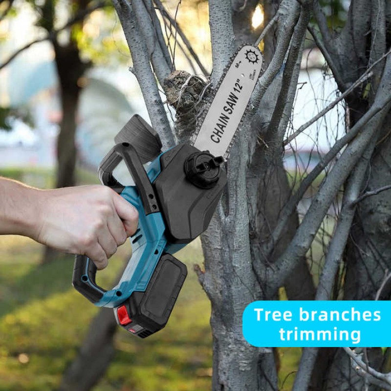 Drujba  mini fierastrau cu acumulator DDT-CRISTAL, 21V,4A,Brushless, Motor fara perii, 3500 W, Lubrifiere automata a lantului, Lungimea lamei de 40 cm, Ideala pentru lemne de foc si taierea copacilor