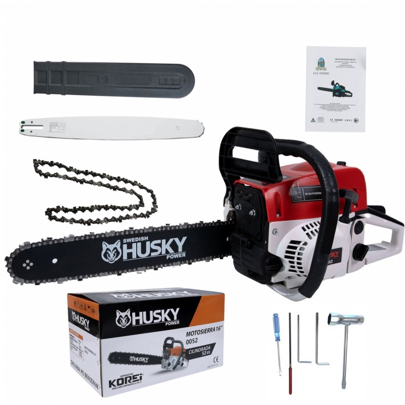 Drujba pe benzina Husky 0052, 52 CC, 4 Cp, lama 40 cm