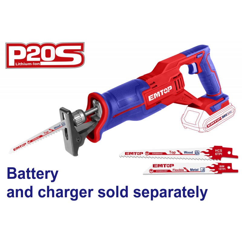 Fierastrau tip sabie fara acumulator si incarcator - ELRS201152, EMTOP