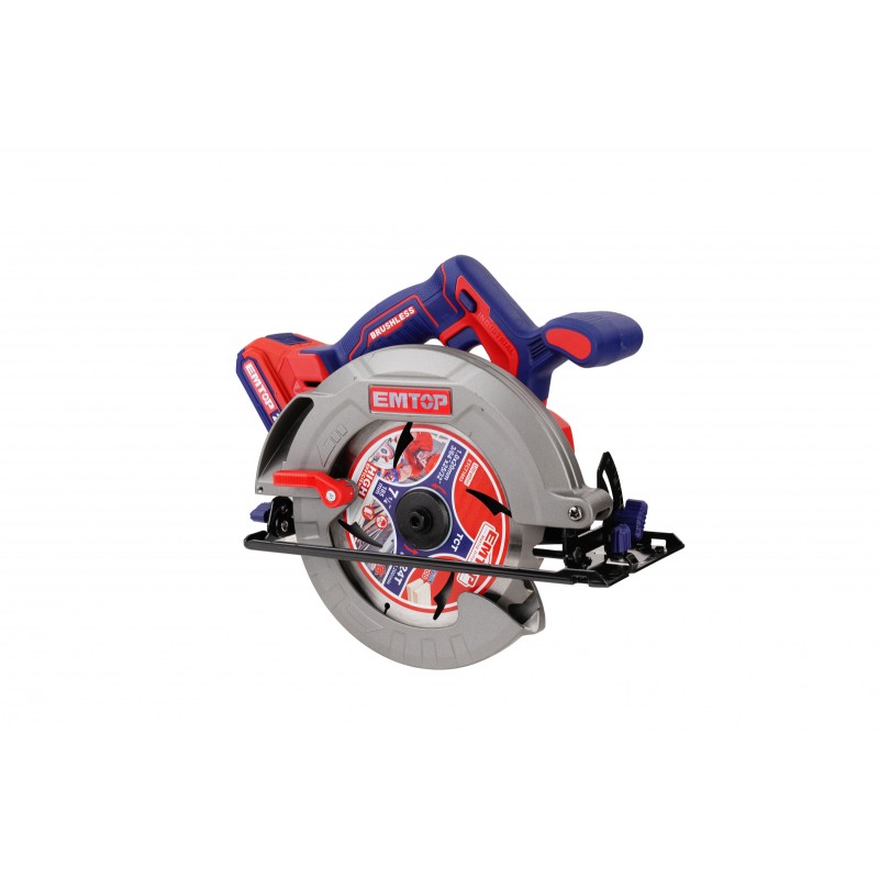 Fierastrau circular fara acumulator si incarcator, unghi taiere reglabil, 185mm - ELCS1851, EMTOP