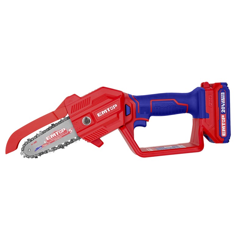 Mini fierastrau cu 1 acumulator 2.0Ah, lama 13cm (5  ) - ELGA20581, EMTOP