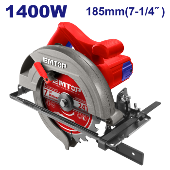 Fierastrau circular electric 1400W, 185mm - ECSW1852, EMTOP