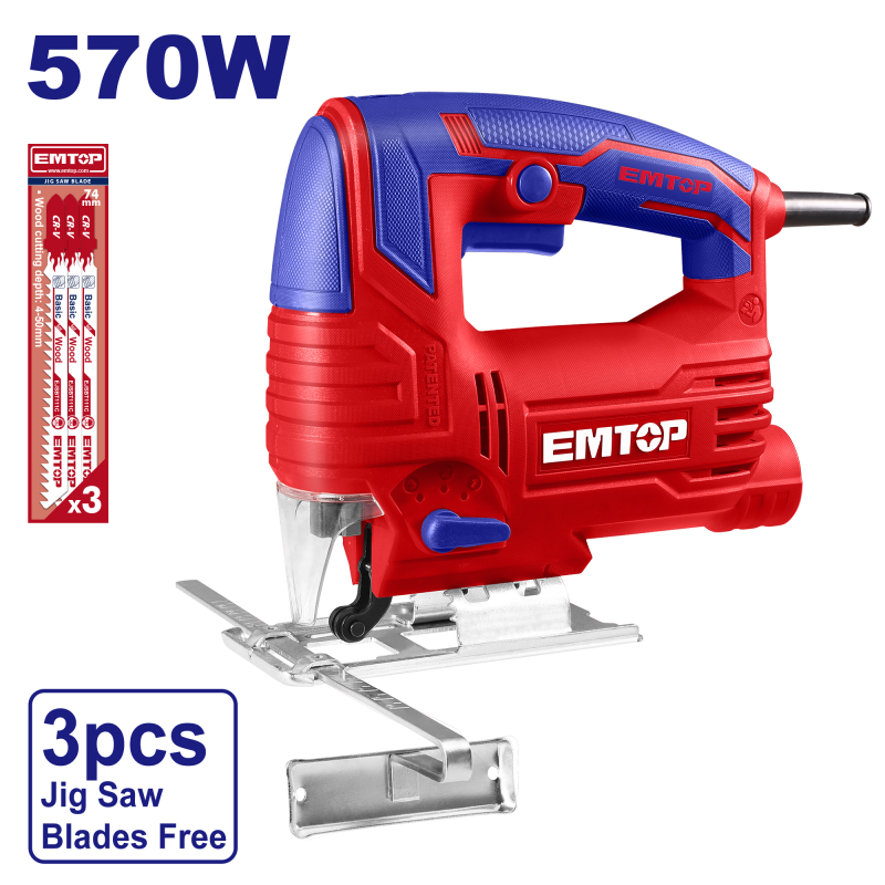 Fierastrau electric pendular 570W, 4 trepte, 3 lame fierastrau - EJSW5701, EMTOP