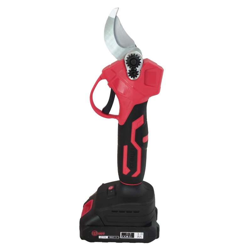 Foarfeca cu acumulator , vita de vie si crengi , 21 V , 3 Ah , Rosie