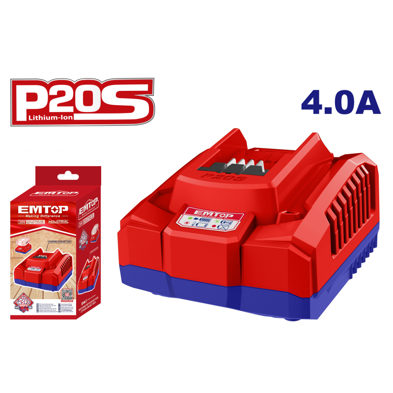 Incarcator baterie 4.0AH, universal compatibil cu produsele P20S - EFCR20411E, EMTOP