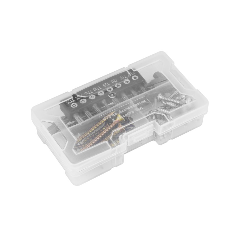 Masina de gaurit si insurubat cu 2 acumulatori 2.0AH, 55 accesorii, cutie de transport - ECDL200528, EMTOP