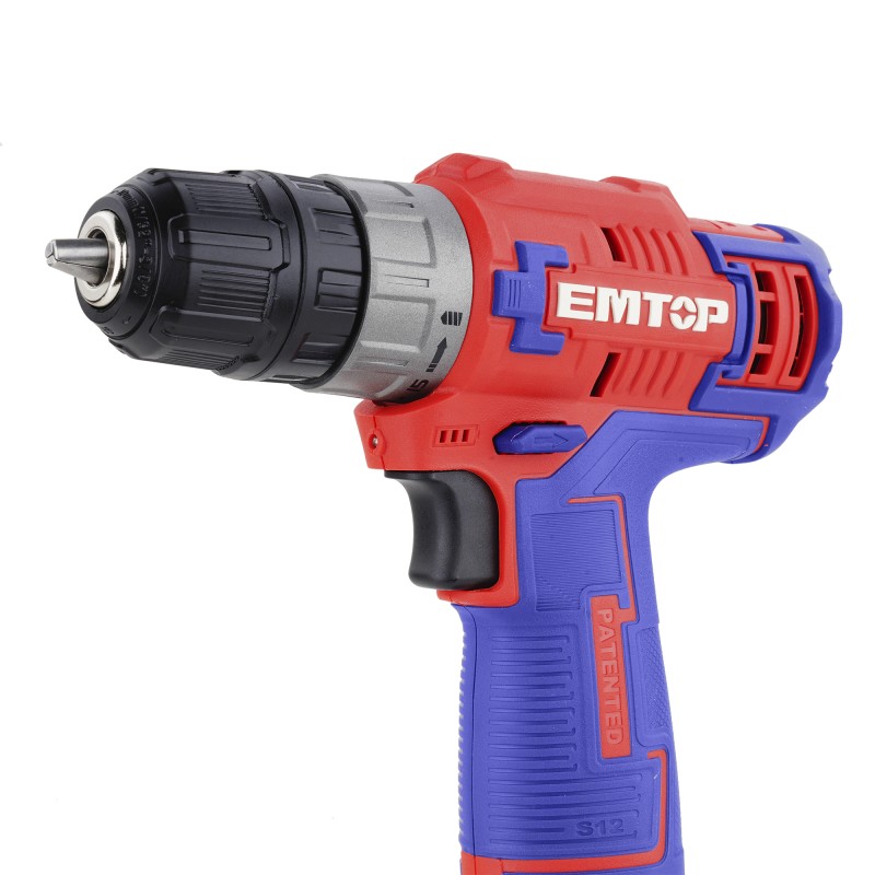 Masina de gaurit si insurubat cu impact, cu 1 baterie 1.5Ah, incarcare prin cablu tip C, 20Nm, fara incarcator - ECDL12510, EMTOP