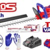 Trimmer gard viu cu 1 acumulator 2.0AH, lama 460mm, manusi protectie - ELHT204611, EMTOP