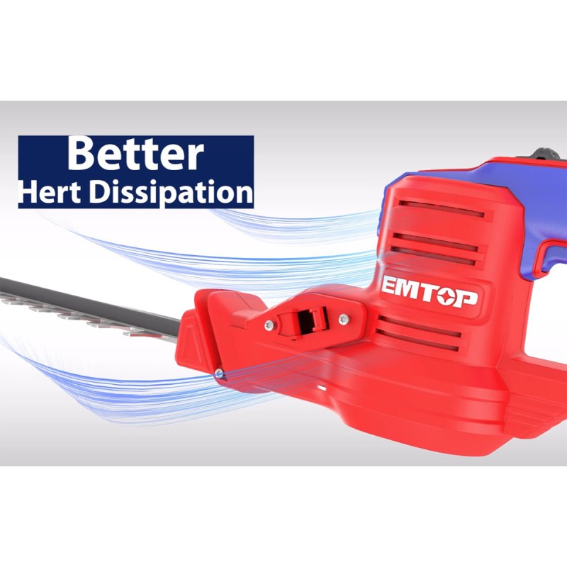 Masina de tuns gard viu si pomi fara acumulator si incarcator, lama 460mm - ELHT20018, EMTOP