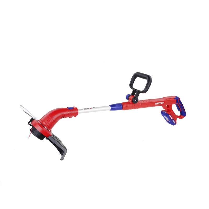 Motocoasa electrica Trimmer fara acumulator si incarcator, maner reglabil, 300mm - ELGT20018, EMTOP
