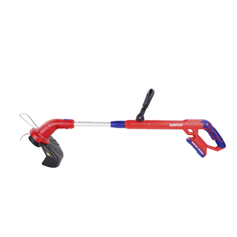 Motocoasa electrica Trimmer fara acumulator si incarcator, maner reglabil, 300mm - ELGT20018, EMTOP