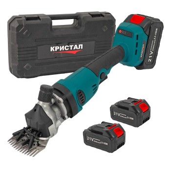 Masina de tuns oi pe acumulator DDT-CRISTAL, 21 V, 2000mAh, 2 acumulatori, accesorii incluse + cutie de transport si depozitare