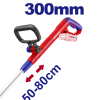 Motocoasa Trimmer fara acumulator si incarcator, maner reglabil, 300mm - ELGT20328, EMTOP