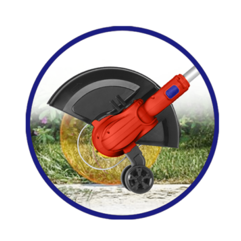 Motocoasa Trimmer fara acumulator si incarcator, maner reglabil, 300mm - ELGT20328, EMTOP