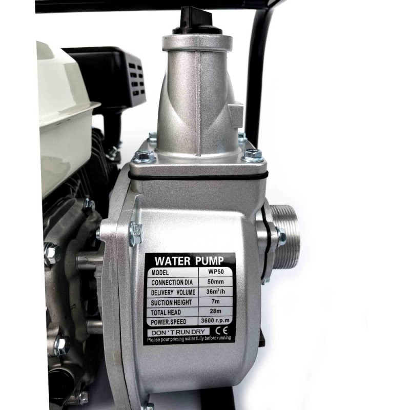 Motopompa pe benzina 4 timpi, DDT Profesional, 6.5CP, 2  , 30 m  ³ h, 28 m