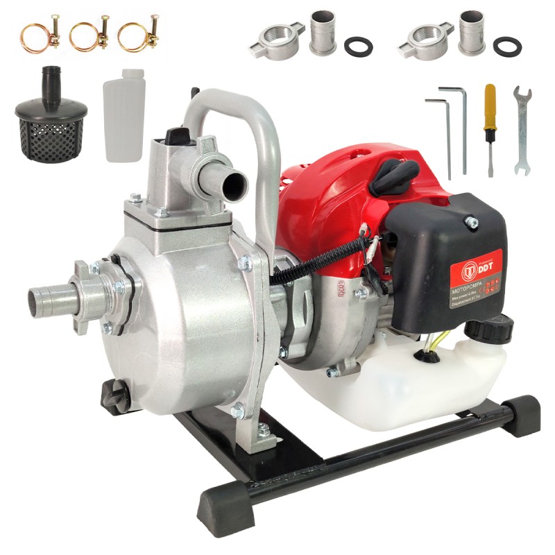 Motopompa pe benzina, aspiratie 1    , motor 2 timpi , absorbtie 7 Mt , 8000 lt min