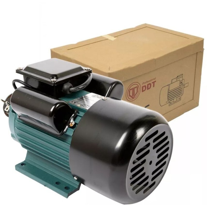 Motor electric monofazat cu fulie inclusa, DDT PROFESSIONAL, 4000 W, 3000 rpm, 2 condensatori, corp fonta