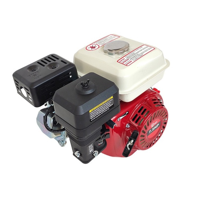 Motor pe benzina cu fulie dubla DDT-005, 7.5 CP, 200 CC, 3600 RPM, 1 cilindru, 3.6 l capacitate rezervor