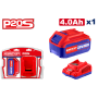 1 x Acumulator 4.0Ah litiu-ion si incarcator, P20S - ELBCPK1214, EMTOP