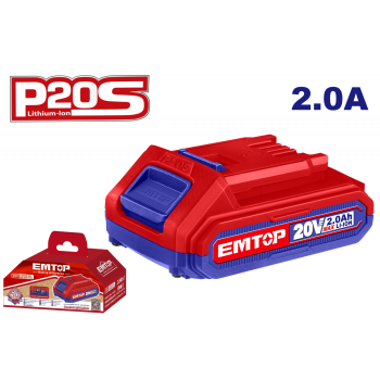 1 x Acumulator 2.0Ah litiu-ion, P20S - EBPK2001, EMTOP