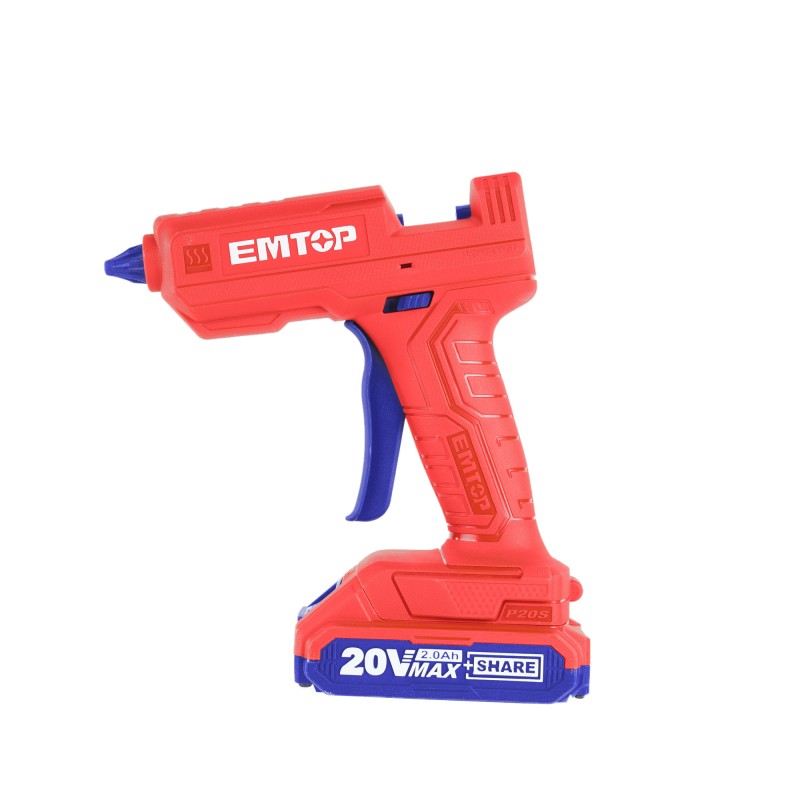 Pistol de lipit fara incarcator si acumulator, 11mm, 3buc clei 150mm - ELGG2002, EMTOP