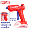 Pistol de lipit fara incarcator si acumulator, 11mm, 3buc clei 150mm - ELGG2002, EMTOP