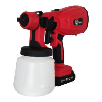 Pistol de vopsit cu acumulator , Rezervor 1000 ML , 21 V , 3 Ah