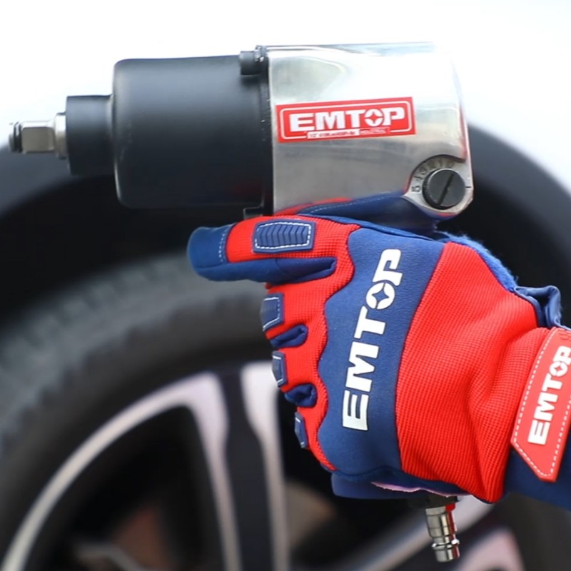 Pistol pneumatic 1 2  , 610Nm, 3 capete (17mm,19mm,21mm) - EATL126801 EMTOP - EATL126801, EMTOP