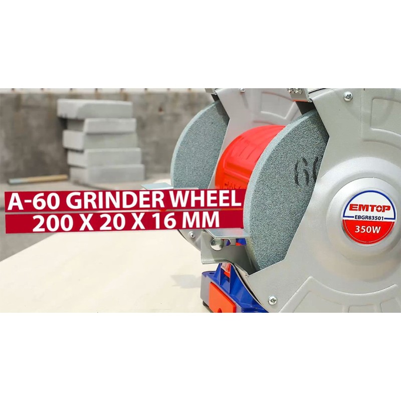 Polizor electric de banc 2 pietre 150mm, 150W - EBGR61501, EMTOP