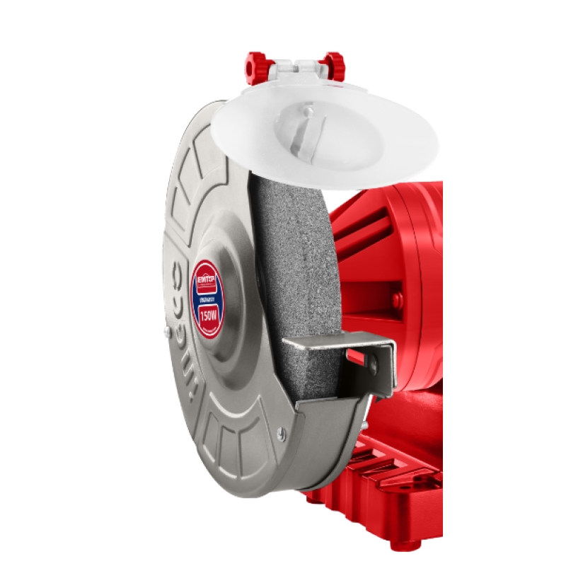 Polizor electric de banc 350W, 200mm (8  ), incl. cutie depozitare scule - EBGR83501, EMTOP