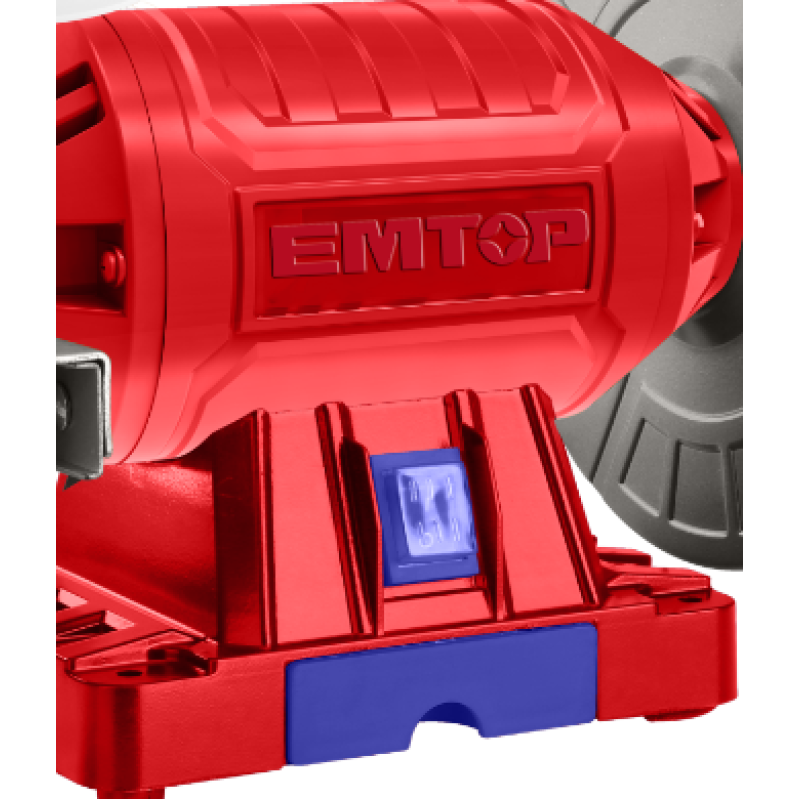 Polizor electric de banc 350W, 200mm (8  ), incl. cutie depozitare scule - EBGR83501, EMTOP