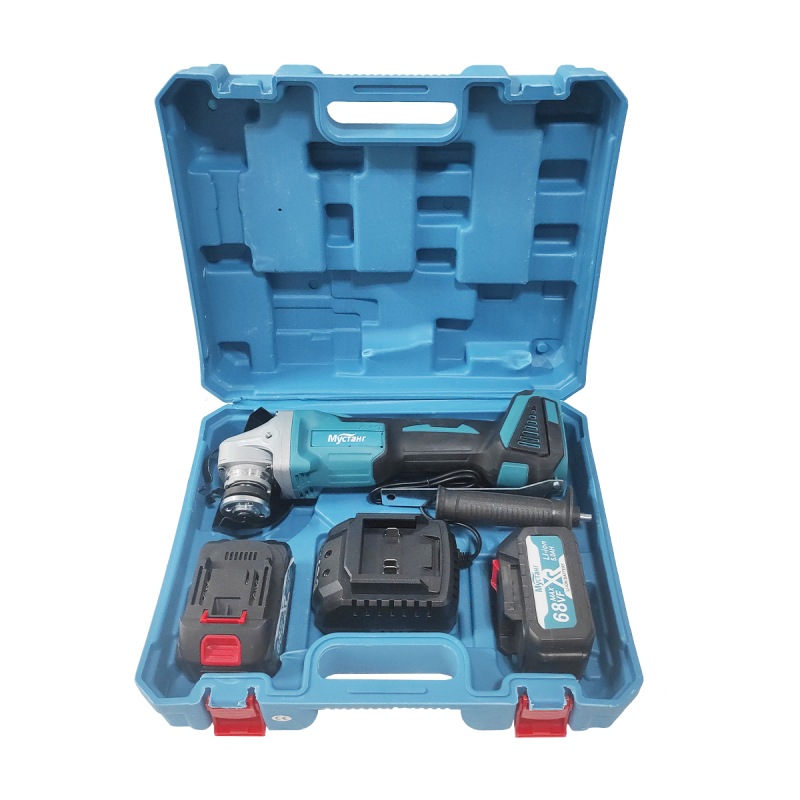 Polizor unghiular cu 2 acumulatori , Mustang , 48 V , 5 Ah , Diametru disc 125 mm , 9000 Rpm