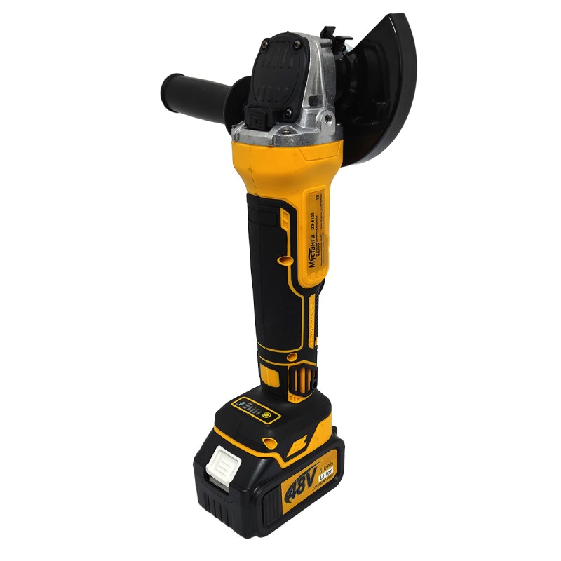 Polizor unghiular cu 2 acumulatori , Mustang , 48 V , 5 Ah , Diametru disc 125 mm , 8100 Rpm