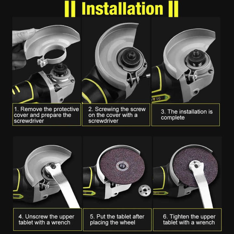 Polizor Unghiular pe Acumulator DDT-CRISTAL , 24V 4Ah, Motor Brushless, 820W, 8500 rot min