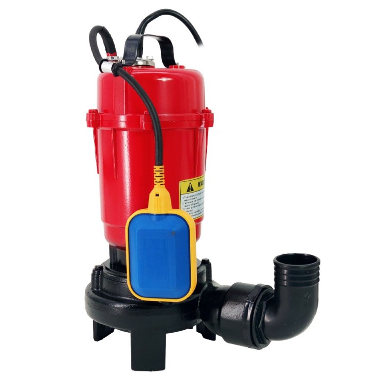 Pompa apa murdara (WC, fosa, hazna), cu Cutit Tocator si Plutitor, DDT, WQCD-2-3.0, 3000W + Furtun pompier, 20 metri, 2 toli,MAX 20m  ³ h