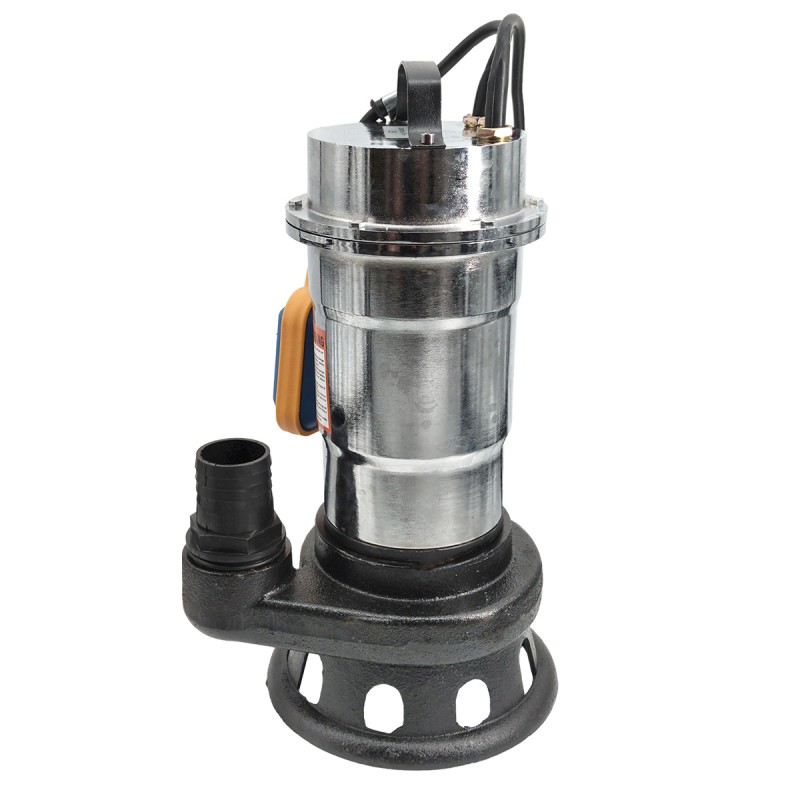 Pompa pentru apa murdara , cu plutitor si tocator , 3000 W , Adancime evacuare maxim 8 Metri, corp inox