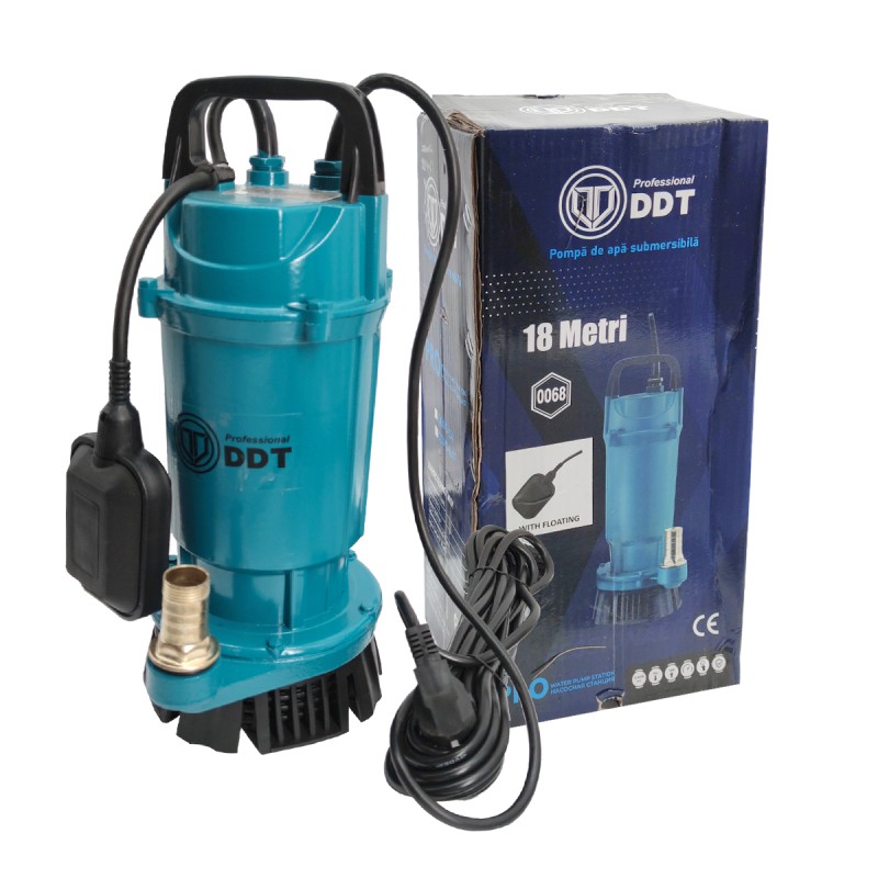 Pompa submersibila apa curata cu plutitor , DDT , QDXS-0,4F , 400 W , 1.5 m  ³ h , 2860 Rpm , 18 Metri