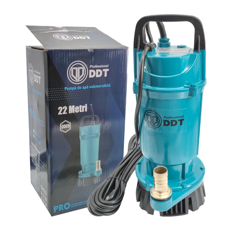 Pompa submersibila apa curata , DDT , QDXS-0,6F , 600 W , 3 m  ³ h , 2860 Rpm , 22 Metri