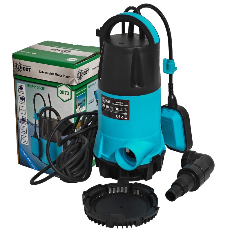 Pompa submersibila apa curata murdara DDT BDP1100-3F, 3in1, 1100W
