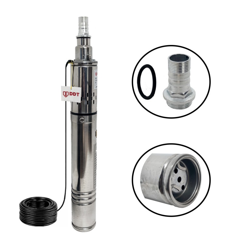 Pompa submersibila DDT 3QGD80-0.75, 750 W, 2 mc h, diametru 75 mm