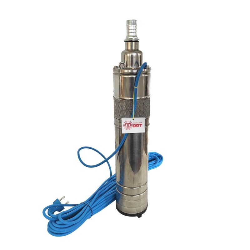 Pompa submersibila, DDT PROFESSIONAL, QGD120, Inox complet, suruburi inox, sita protectie, 20 m cablu, 120 m, 3 m  ³ h