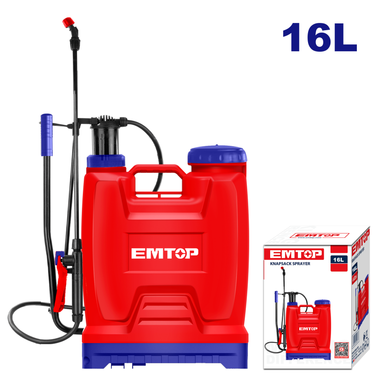 Pompa de stropit 16L, bretele captusite - ESPP41602, EMTOP