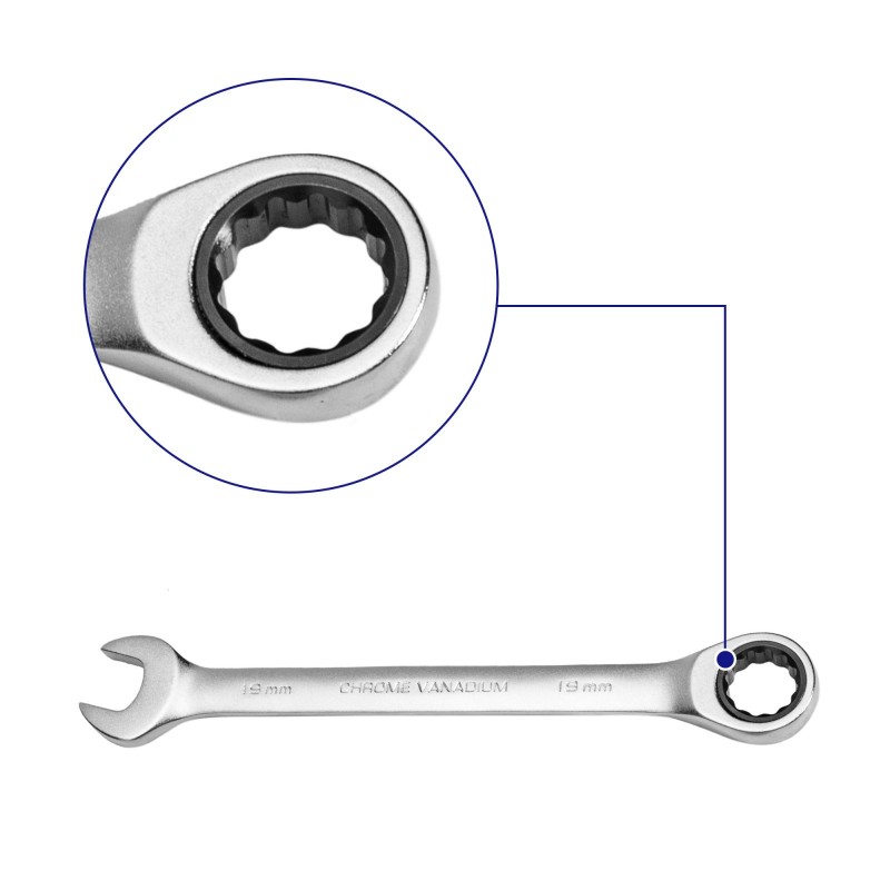 Set 8 chei cu clichet 8-19mm - ECSS10802, EMTOP