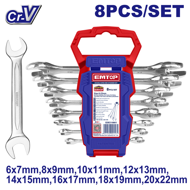 Set chei fixe-combinate ,dublu deschise, 8 buc - EDES10801, EMTOP